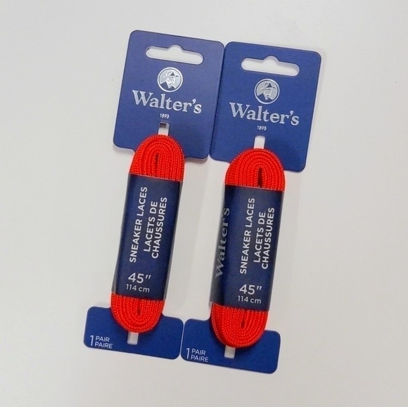 Brand New Walter's Red Sneaker Laces  45" long - Picture 1 of 1